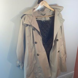 London Fog Women’s Raincoat Petite Medium Tan